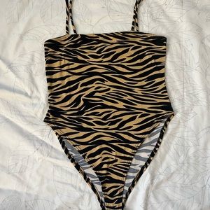 Tiger print body suit